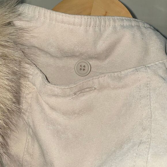 Vintage Bromley sport DuPont thermolite beige faux suede fox fur coat XXL - Picture 12 of 16